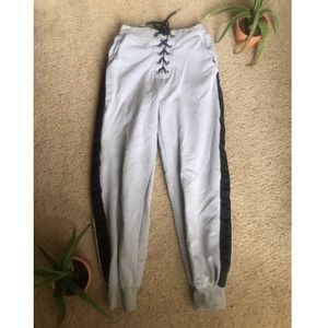 Tiger Mist High Waist Lace Up Joggers